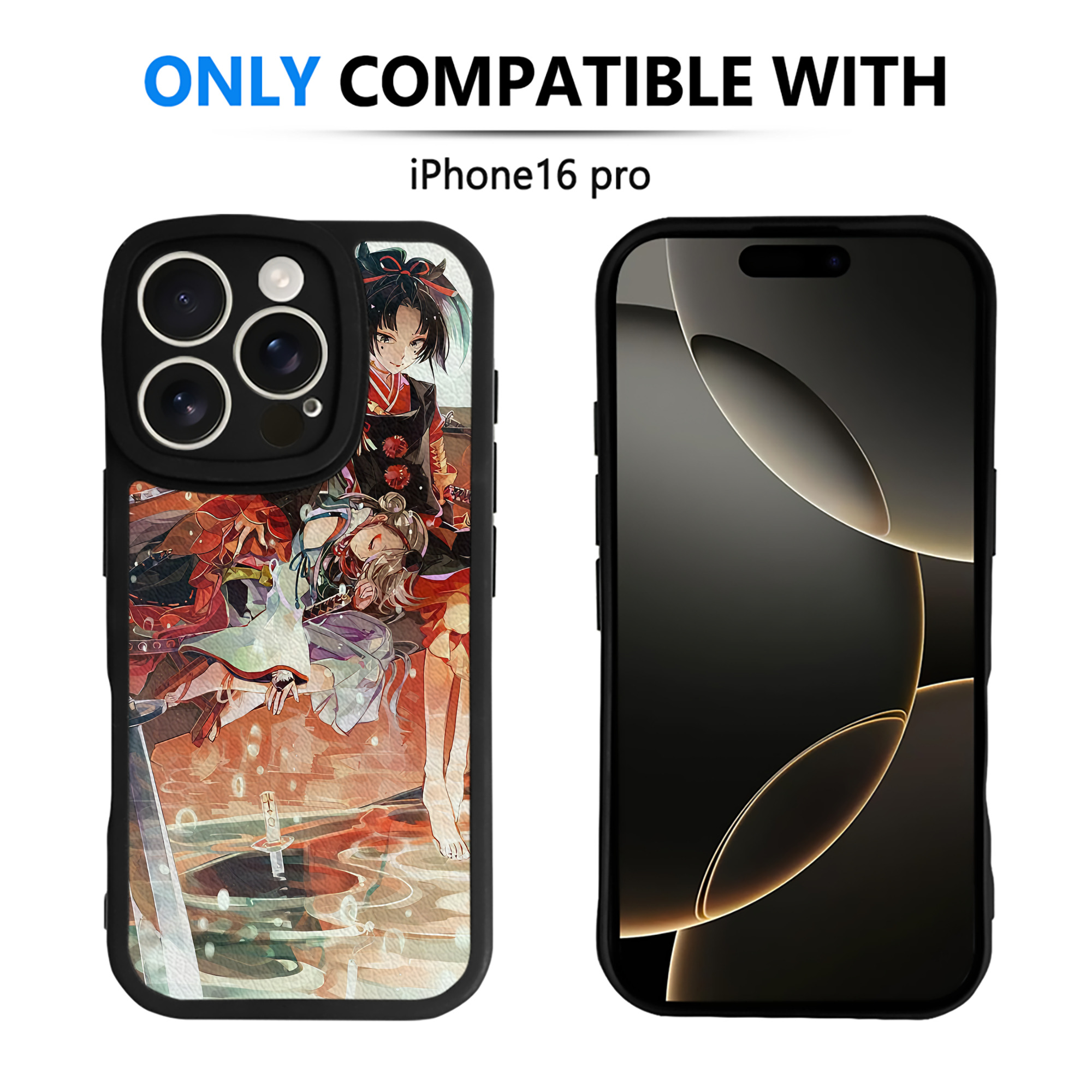 （画像用） 刀剣乱舞 Touken Ranbu 【iPhone 16シリーズ対応】シリコンスマホケース（レザー調） 材質：シリコン